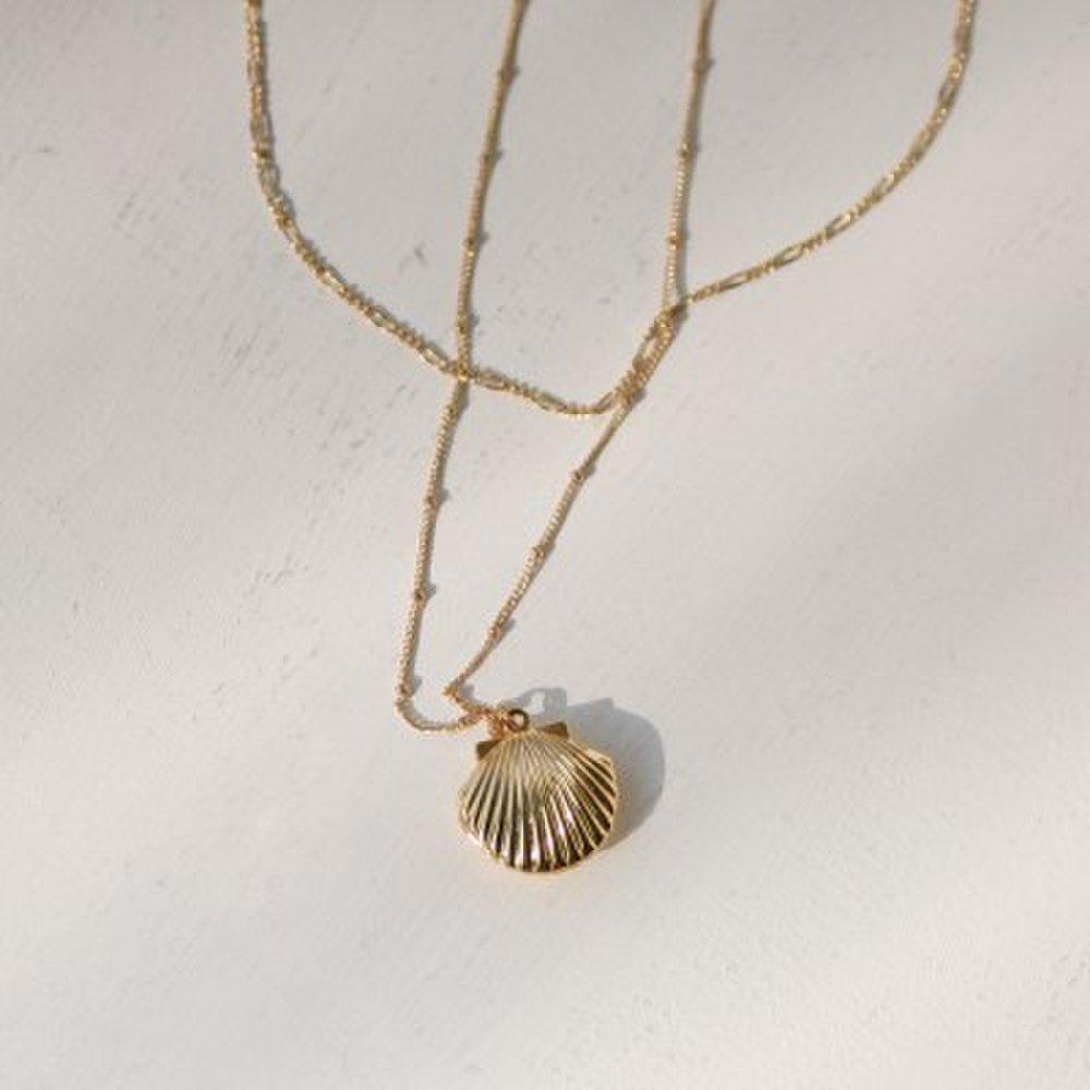 Seashell Locket Necklace