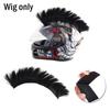 Synthetic Hawks Motor Helmet Decor Reusable Hair Sticker Funny Outdoor Wig