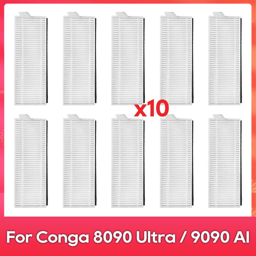 Fit For ( Conga 8090 Ultra / 9090 AI / Everybot Q5 ) Part Accessory Main Side Brush Filter Mop Dust Bag Robot Vacuum Cleaner Kit