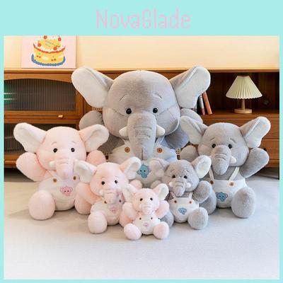 Blulu Elephant Cute Plushie Stuffed Animal Toy Short Fur Material For Childrens Room Decor Special Characters Included