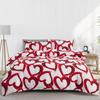 Light Grey Floral Duvet Cover Queen King, Microfiber Flower Plum Blossom Print Bedding Set Reversible Botanical Comforter Cover