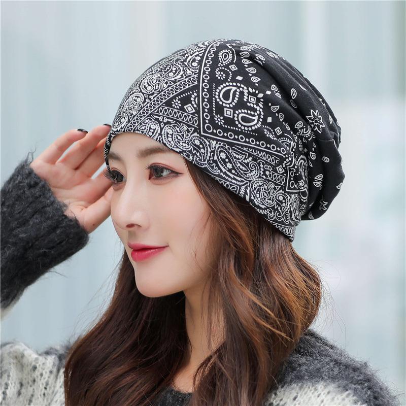 Cokk Hat Women Beanie Bonnet Cotton Thin Hats For Women Sunscreen Turban Hat Female Baggy Cap Headgear Gorro Headband Casual