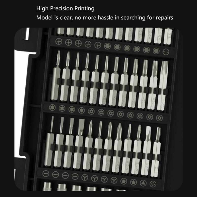 Professional Multifunctional Tool Kit 58Pieces Screwdriver with Nonslip Grip for Home Maintenance Jewelry Watch Repair