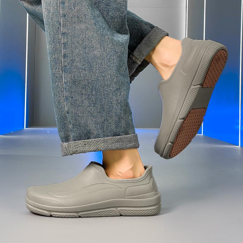Fashion Men's Outdoor Chef Shoes Platform Waterproof Lightweight Garden Sandals Oil Resistant Women's Casual Walking Shoes Large Size