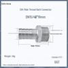 1" Hexagonal Barb Connector, 304 Stainless Steel for Water Pipe Hose, 316 Male Thread Plug