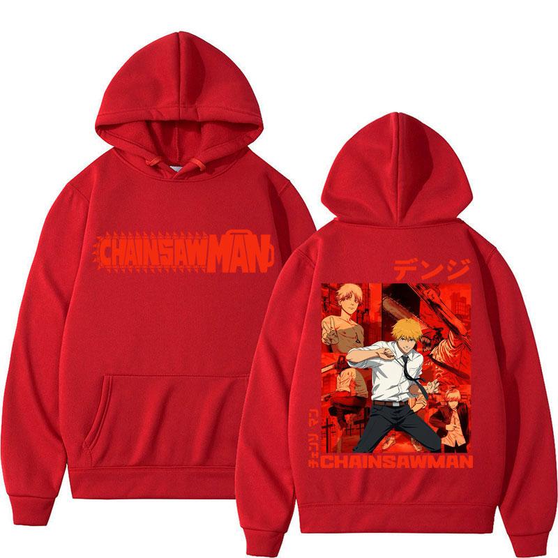 Japan Anime Chainsaw Man Graphic Hoodies Men's Fahion Cosplay Hoody Sweatshirt Oversized Fleece Casual Sportwear