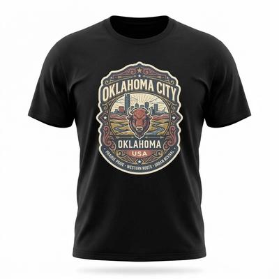 Oklahoma City Oklahoma Western Graphic T-Shirt Unisex Travel Tee
