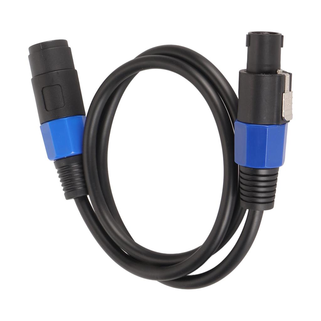 Professional Speaker Cable 3.3ft Long PVC Male Female Quick Twist Lock Amplifier Connection Cord for Amplifier Monitor