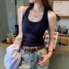 Summer French women's sports sling vest inside, new Spice Girl niche slim-fit sleeveless bottoming top