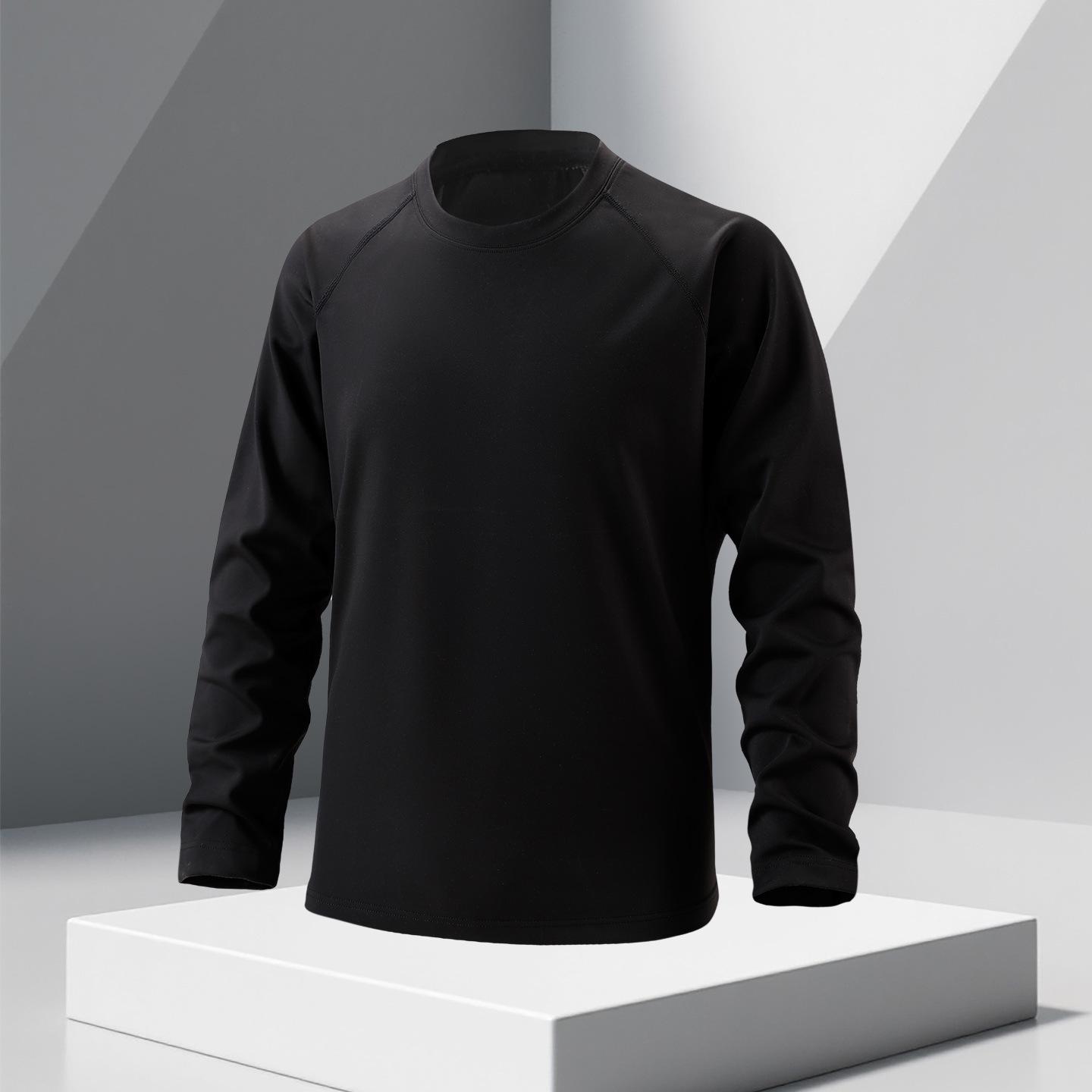 Unisex Lightweight Color Block Cycling Long Sleeve Base Layer M