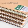 Deli A5 Kraft Paper Spiral Notebook 8-Pack