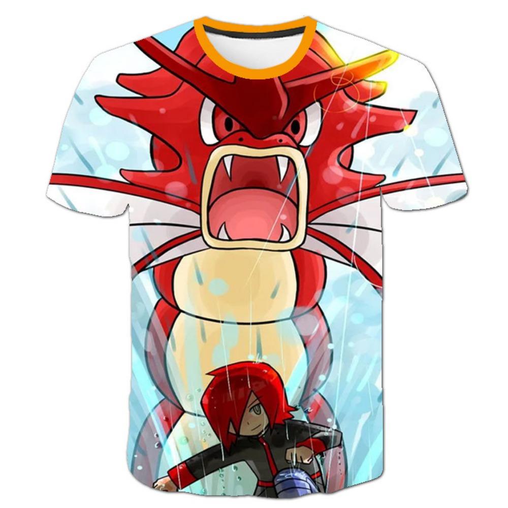 Koszulki dziecięce Topy dla dzieci Koszulka Pokemon Chłopcy Krótki rękaw Koszulka Pikachu Ubrania dla dziewczynek T-shirty Letnie Codzienne noszenie Koszulka dla dziewczynki