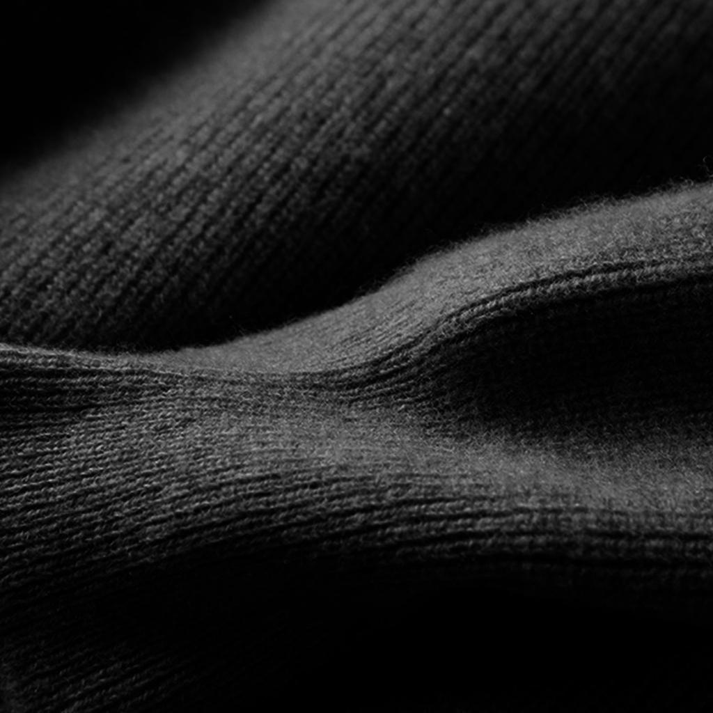 Damen Strickkleid mit halbem Stehkragen, einfarbig, Langarm-Pullover, langes Kleid