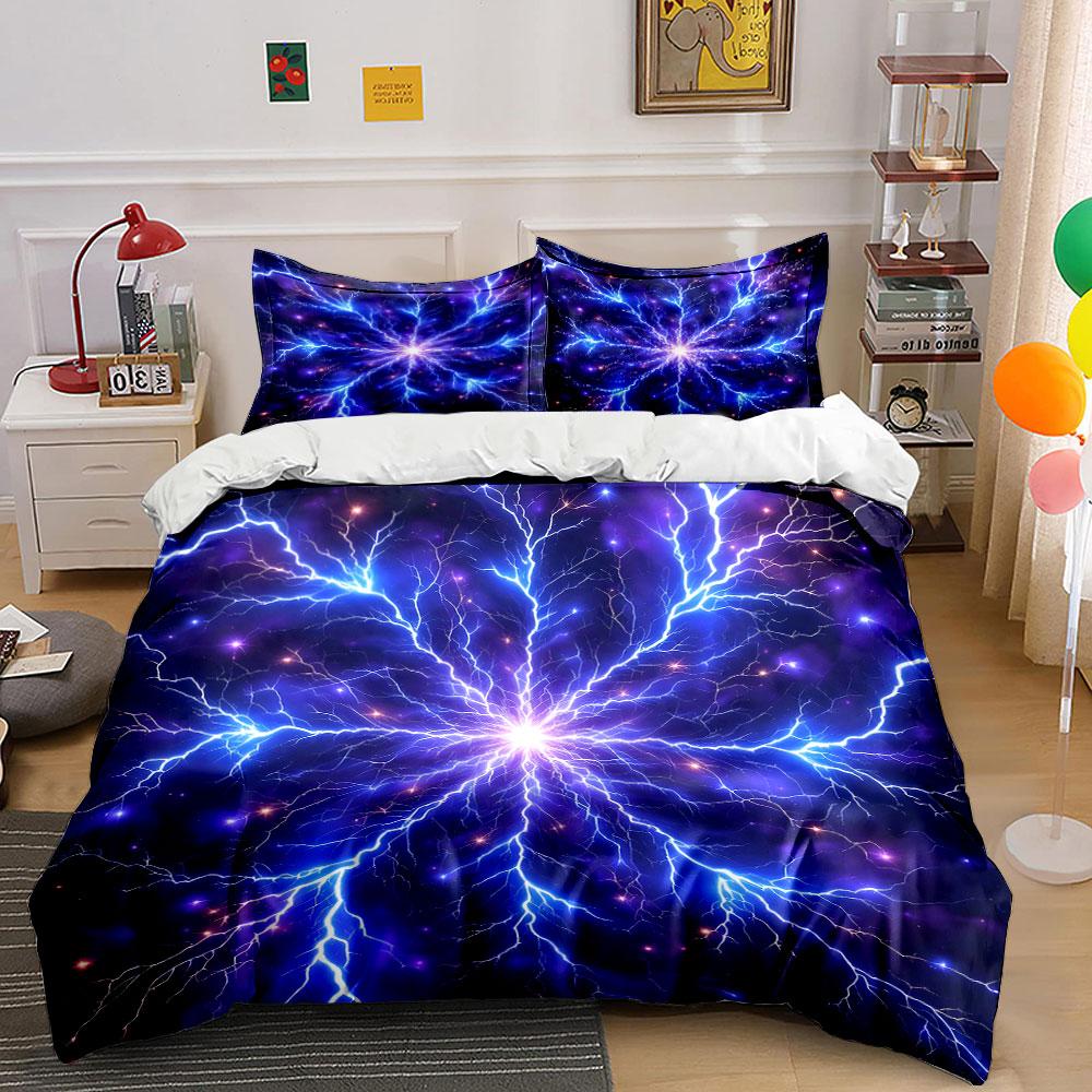 "Electric cosmos radiance." Bedding sets Duvet covers Pillowcases(1* Duvet Cover 2* Pillowcases without duvet insert)