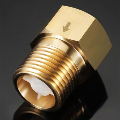 Mosiężny zawór zwrotny 1/2" gwint wewnętrzny na zewnętrzny Zawór zwrotny Odporność na ozon Złoty zawór zwrotny Olej Woda Gaz