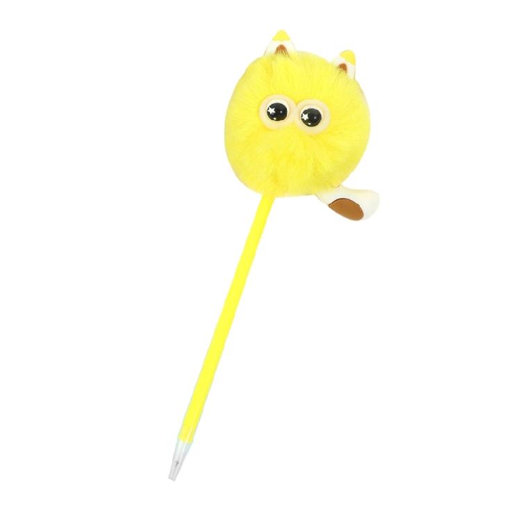 6 Pcs Gel Pen Plush Ink Pen 1.0mm Black Ink Neutral Pen Little Monsters Gel Pen for Writing Drawing жёлтый