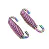 A ABSOPRO Motorcycle Exhaust Muffler Pipe Swivel Spring 59mm Spring Hook Stainless Steel Colorful (Set of 2)