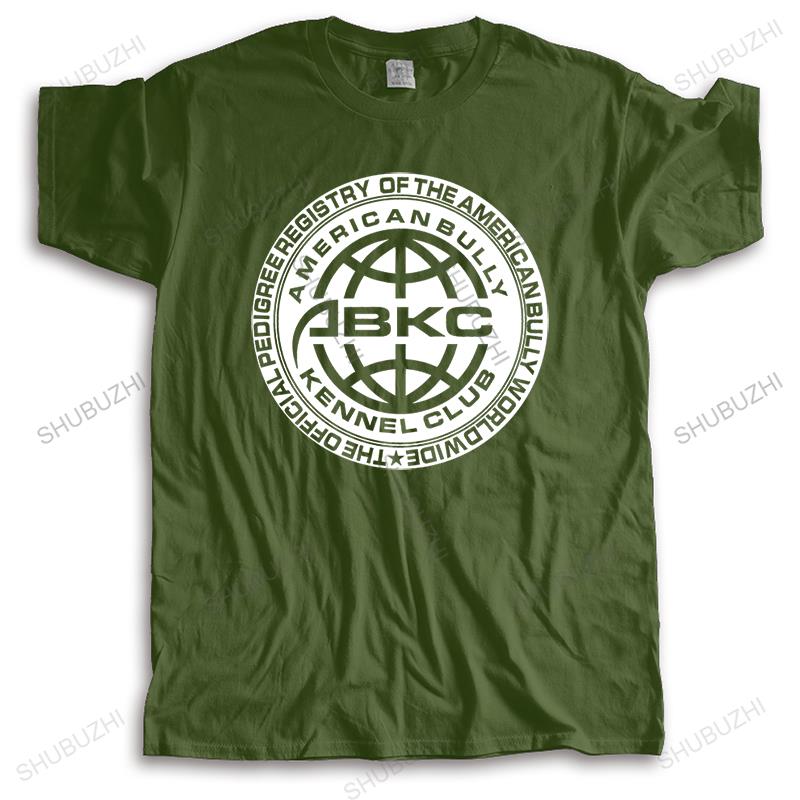 Mens Brand Tshirt Short Sleeve Male Tops ABKC American Bully Kennel Club Unisex T-shirt Teenagers for Him Plus Size Teeshirt