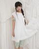 Phased Country Flare Linen Dress_White