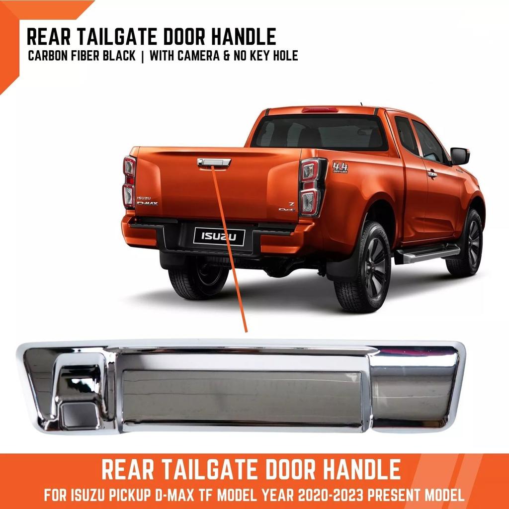 Poignée de hayon Hayon Trou pour caméra chromé Pour Isuzu D-Max Dmax Pick-up 2020 2021 2022 2023