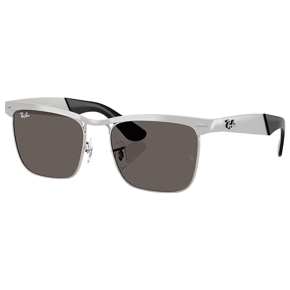 

Sunglasses 0RB3875 WAYFARER DELUXE SANDBLASTED SILVER ON SILVER DARK GREY Polarized [Ray-Ban] 019/B153