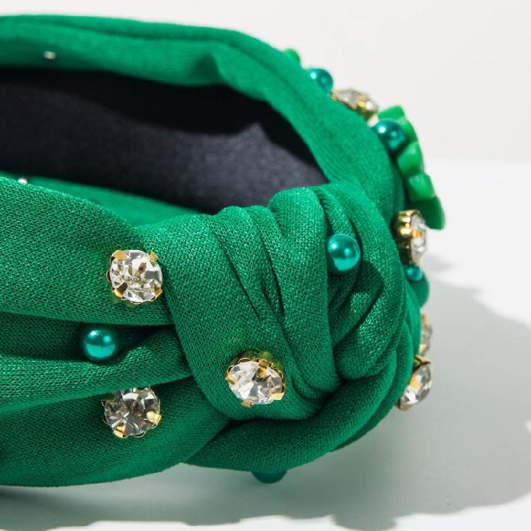 Green Hair Hoop for Women and Girls Stylish Accessory Multipurpose Headbands Wedding Prom Photo Props