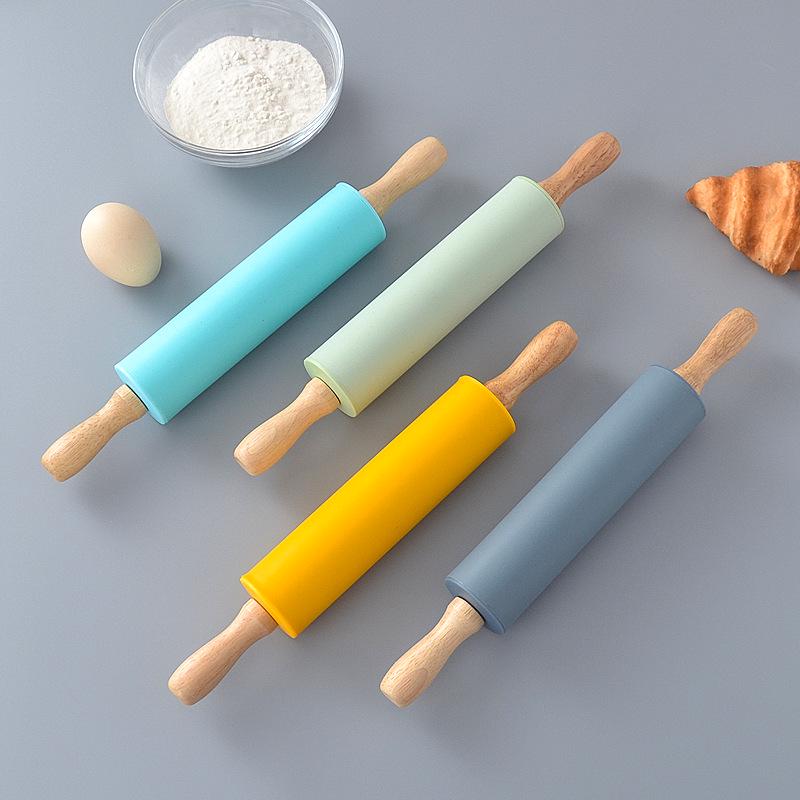 Mini Antihaft-Silikon-Nudelholz für Kinder - Ideal zum Ausrollen von Teig und Knödelhüllen
