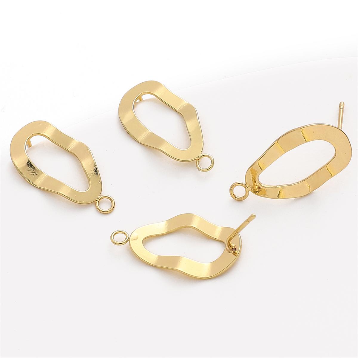 

Медные геометрические серьги для изготовления ювелирных изделий своими руками, аксессуары для рукоделия 11x21mm