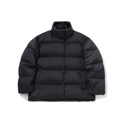 Li Ning Sporty Stand Collar Short Down Jacket Winter Women Outerwear Black AYMQ580-3