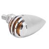 2pcs Motorcycle Retro LED Turn Signal Indicator Light with Grille Fit for Yamaha
