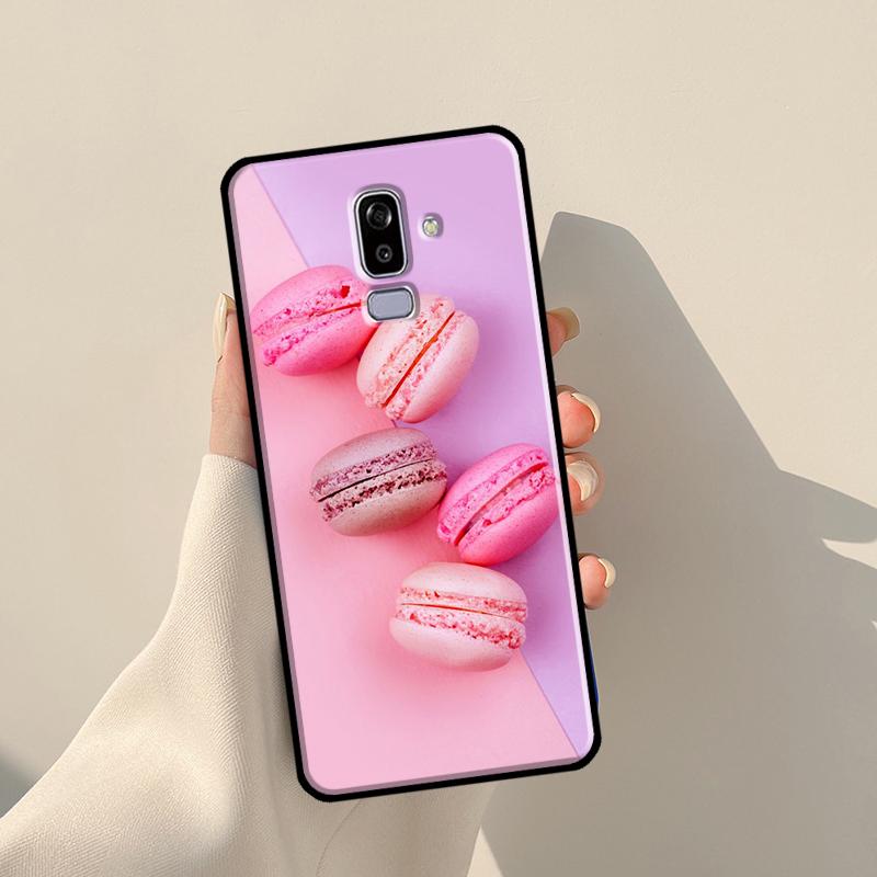 Macarons Cake Dessert Cute Case For Samsung Galaxy J3 J5 J7 2017 A3 A5 J1 2016 J4 J6 Plus A6 A7 A8 A9 J8 2018 Coque