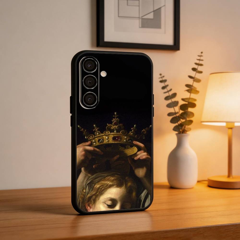 C-Caravaggio P-Paintings Phone Case For Samsung  A73,72,71,A52,51,40,41,A22,A32,31,A13, Soft Black Shell