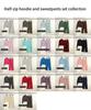 Women's Fleece Half-Zip Hoodie Set: Versatile for Yoga, Cycling, and Casual Wear.