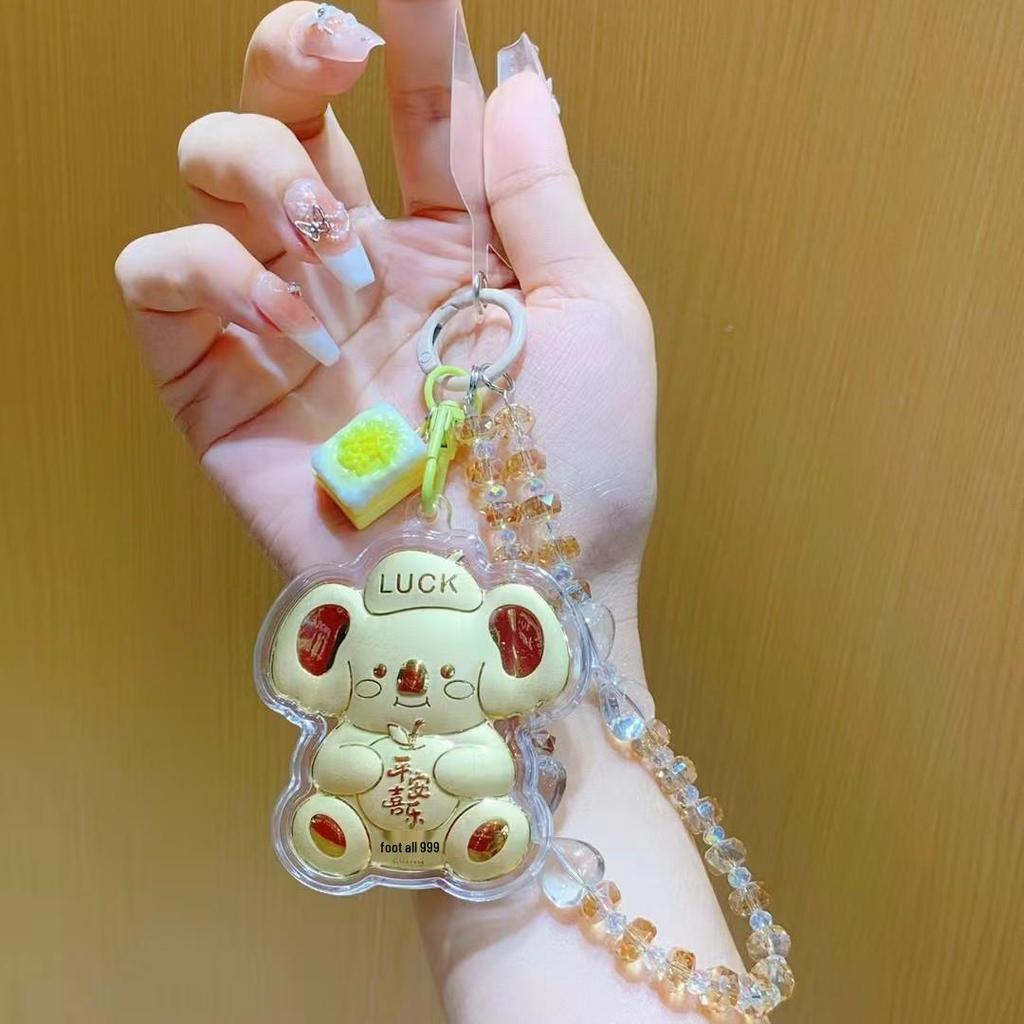 Shuibei 999 Pure Gold Koala Charm - Peace & Joy Keychain for Bags & Gifts