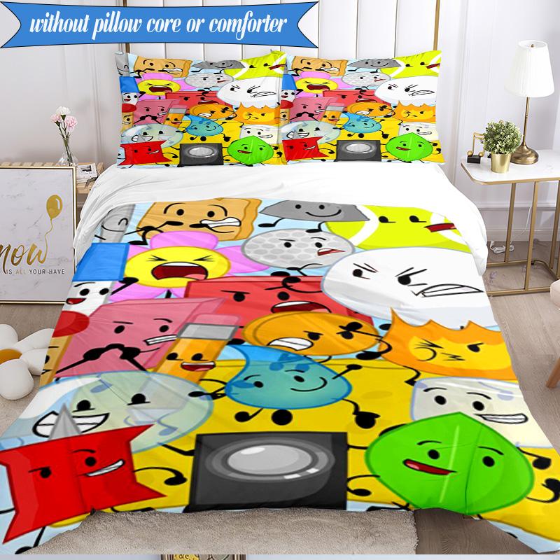 Buntes Trauminsel-Collage 3er-Set K-Pop-Musikgruppe Bettwäsche-Set, Ideal für Schlafzimmer, Wohnheim, Inklusive Bettbezug und 2 Kissenbezügen, Fan-Geschenke