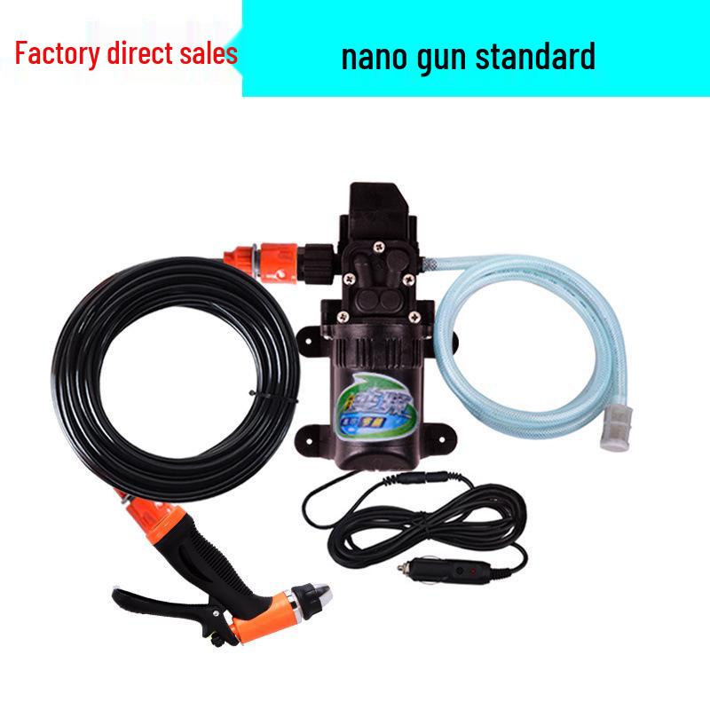 12V Portable High-Pressure Car Washer with 220V Electric Water Pump and Brush