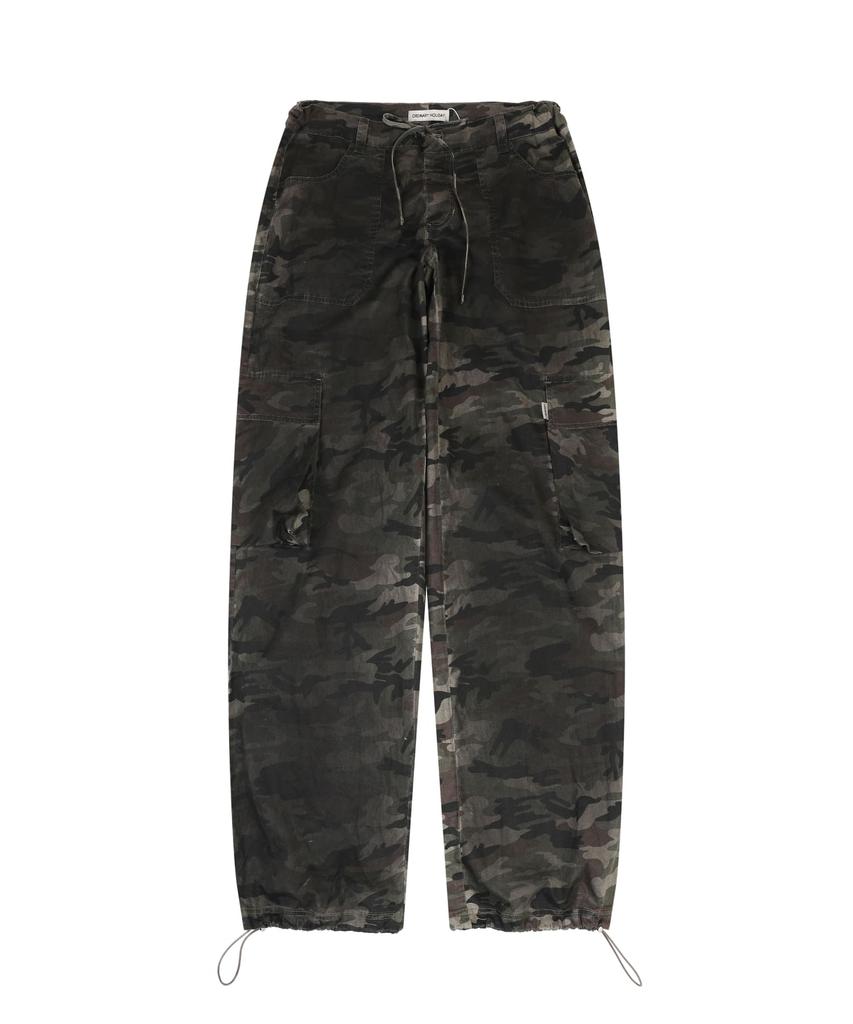 ORDINARY HOLIDAY Camouflage Cargo Wide Pants [Camouflage]