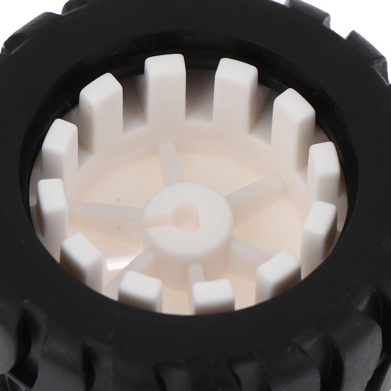 2 buc Roată din cauciuc cu axă D Accesorii robot Model cărucior de urmărire Roată pentru motor N20 Mașină Robot Piese jucării DIY