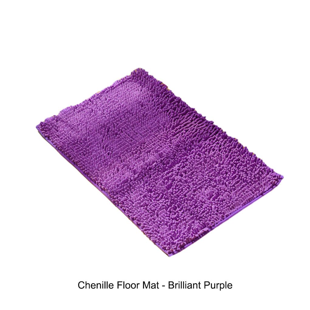 Polyester Non-slip Chenille Mat - Easy Cleaning Good Stepping Feeling No Damage To Floor Absorbent
