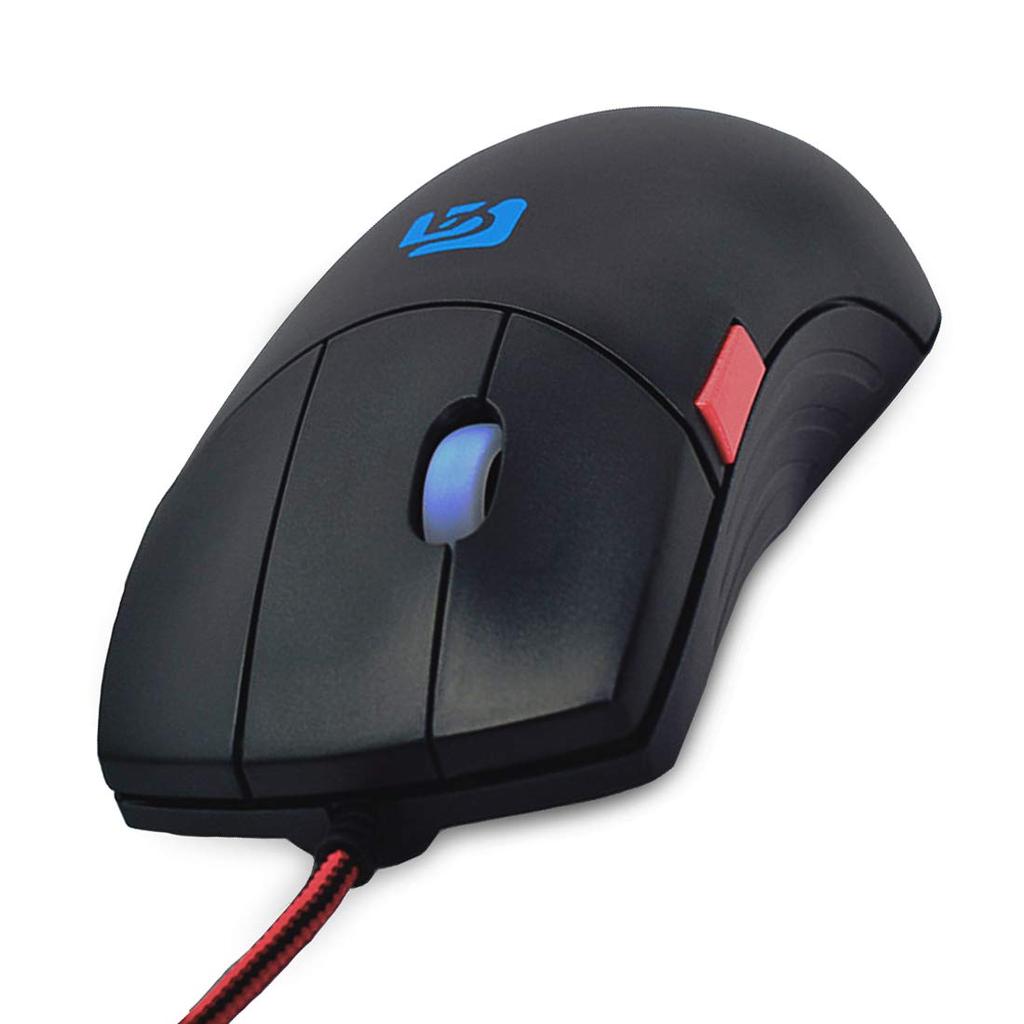 Absdefen Wired Mouse, 5 Buttons, 3DPI Mode, 800-1600 DPI, High Precision, Adjustable Buttons, Independent Scroll Button, Custom Macro Definition