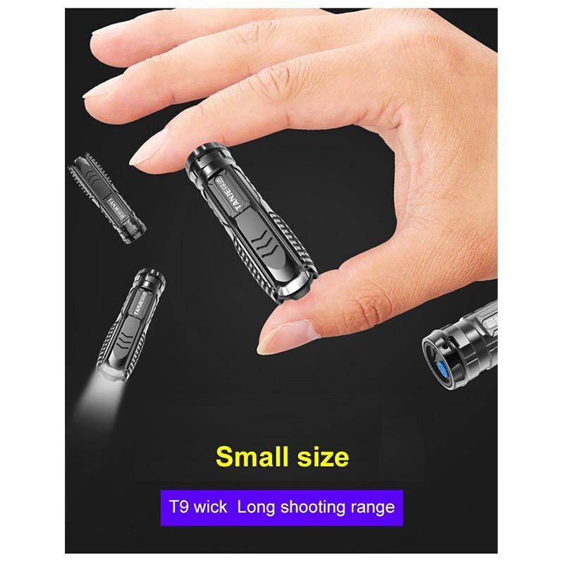 Lanterna Multifuncțională Reîncărcabilă USB Portabilă de Exterior pentru Acasă Lanterna Mică Camping Lumină de Urgență Lanterna Autodefensivă