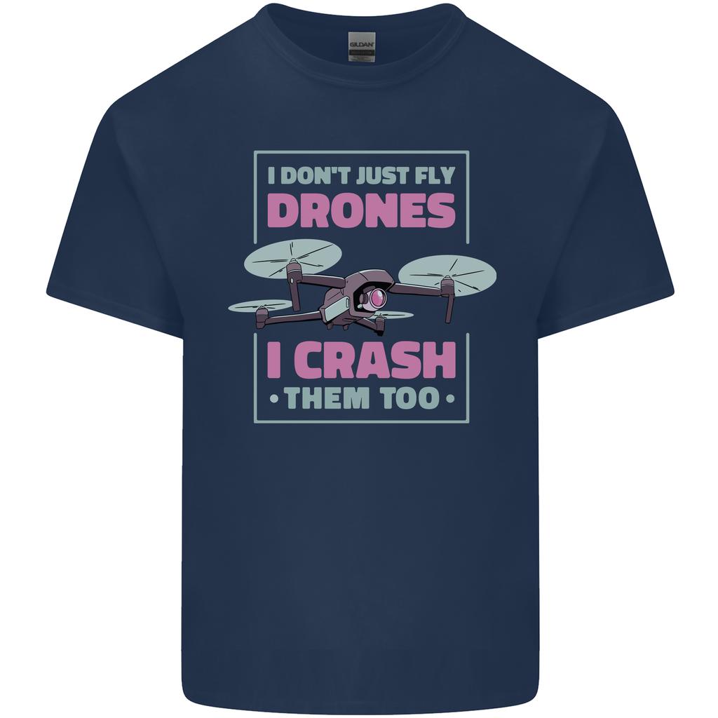 I Crash Them Too Funny Drone Pilot Unisexs Light Cotton TShirt