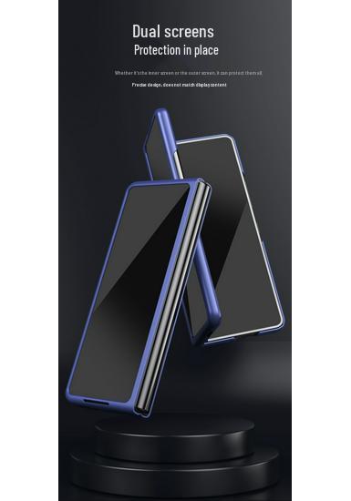 Compatible Samsung ZFOLD/ZSFLIP Magnetic Frosted Foldable Phone Case Skin-feel W25/24 Set