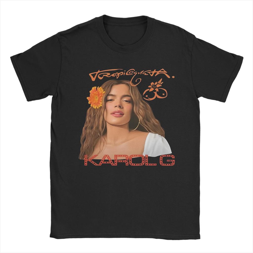 New Arrival 2025 Music Tropicoqueta Karoled G T Shirt for Men Women 100% Cotton T-shirts Short Sleeve Clothing