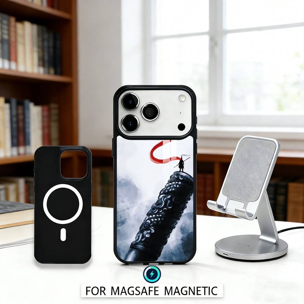M-Monkey B-Black Myth Phone Case For iPhone 17,16,15,14,13,12,Pro,Max For Magsafe Magnetic Wireless Charging