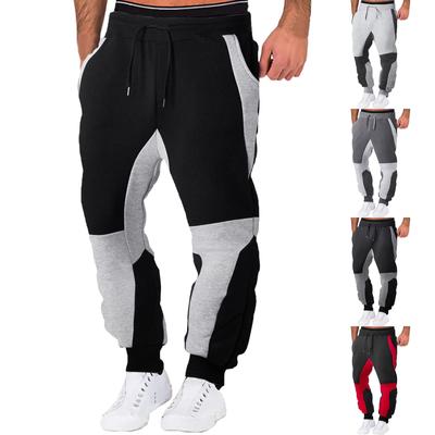 Mode Herren Sport Farbe Verband beiläufige lose Jogginghose Kordelzug Hose
