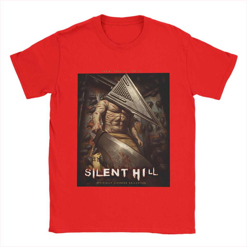 Funny Silent Hill T-Shirt Men Round Collar Pure Cotton T Shirt  Short Sleeve Tee Shirt Gift Idea Tops