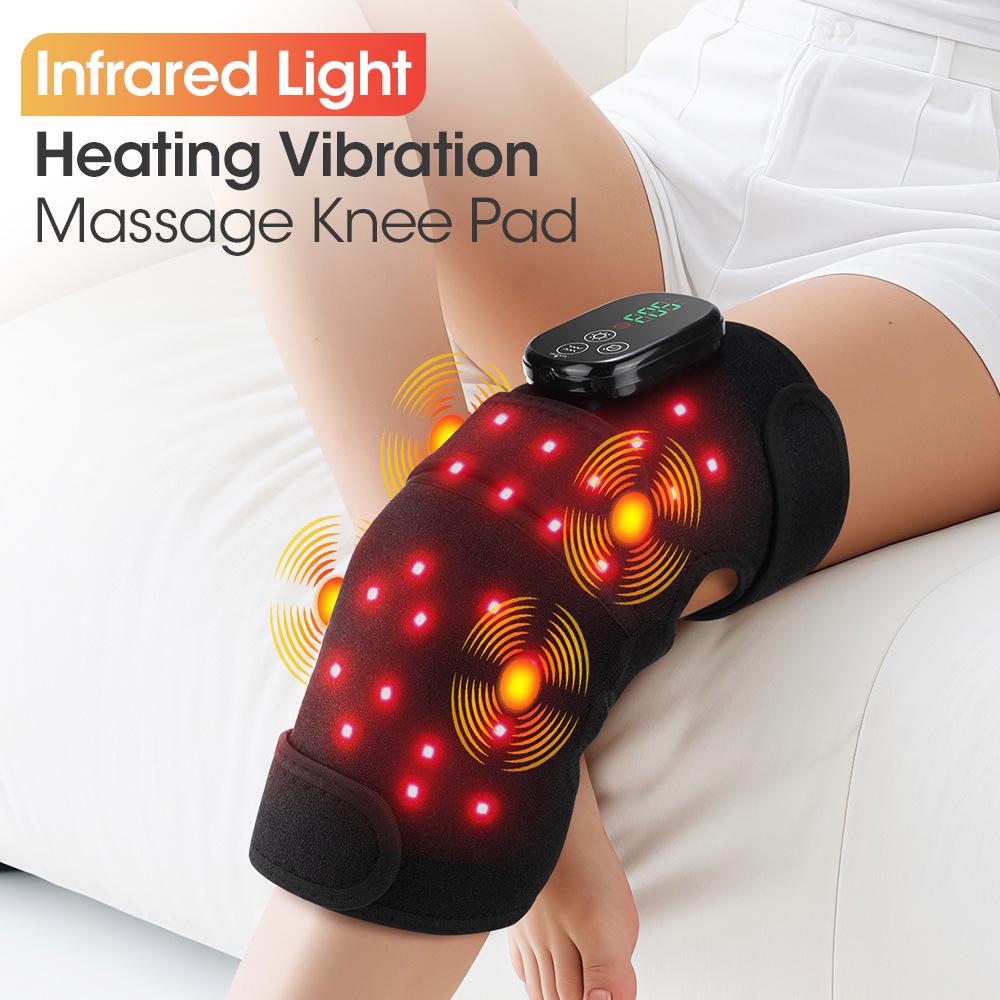 Cross-Border Red Light Electric Knee Massager with Heat Therapy for Joint Pain Relief