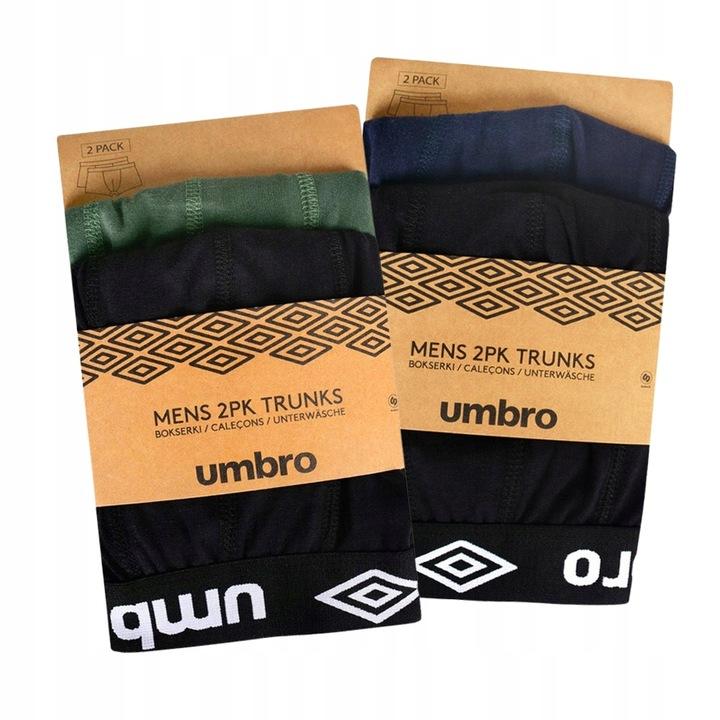 4 Szt. Umbro Bokserki - Męskie - Jakość, Bawełna, Wygoda, Oddychające - Majtki - Trwała Bielizna Męska