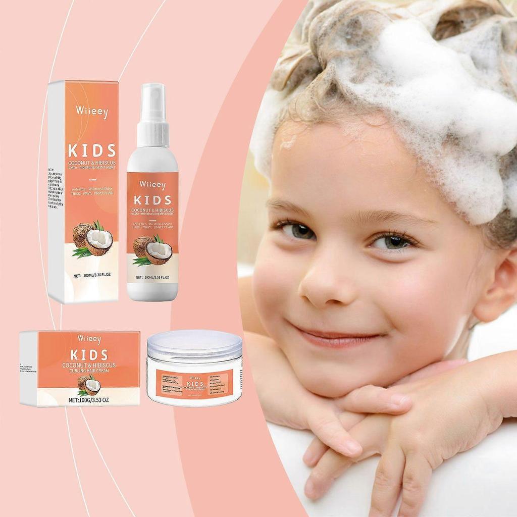 Children's hair care series moisturizing, soft, maintenance and styling mild hair care ser